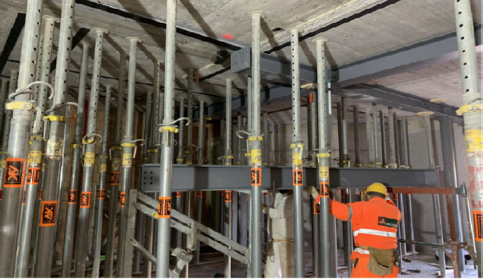 Betonsanierung Pfahlankerwand